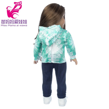 18-Inch Girl Doll Winter Coat — 43cm Baby Doll Jacket Outfit for Dressing