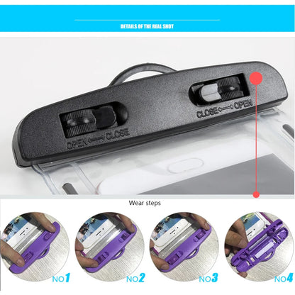 Floating Airbag Waterproof Swim Bag Phone Case - Compatible with iPhone 11/12/13/14 Pro Max, Samsung S23/S22, Xiaomi 13, Huawei P30/20 Lite