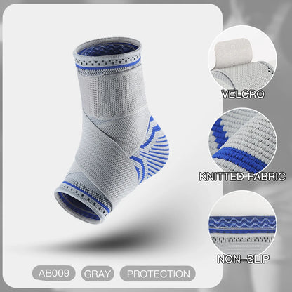 1/2 Pcs Breathable Ankle Support Compression Sleeve — Injury Recovery Joint Pain Sports Socks