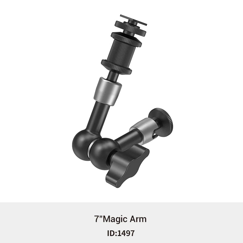 SmallRig 5.5” Articulating Magic Arm – Aluminum 1/4” to 1/4” Universal Mount for EVF, Microphone & Camera Rig Accessories (Model 2065)
