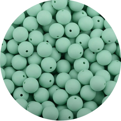 LOFCA Silicone Teething Beads - 20pcs 15mm Round Baby Chew Beads for DIY Teether Toys Infant Accessories