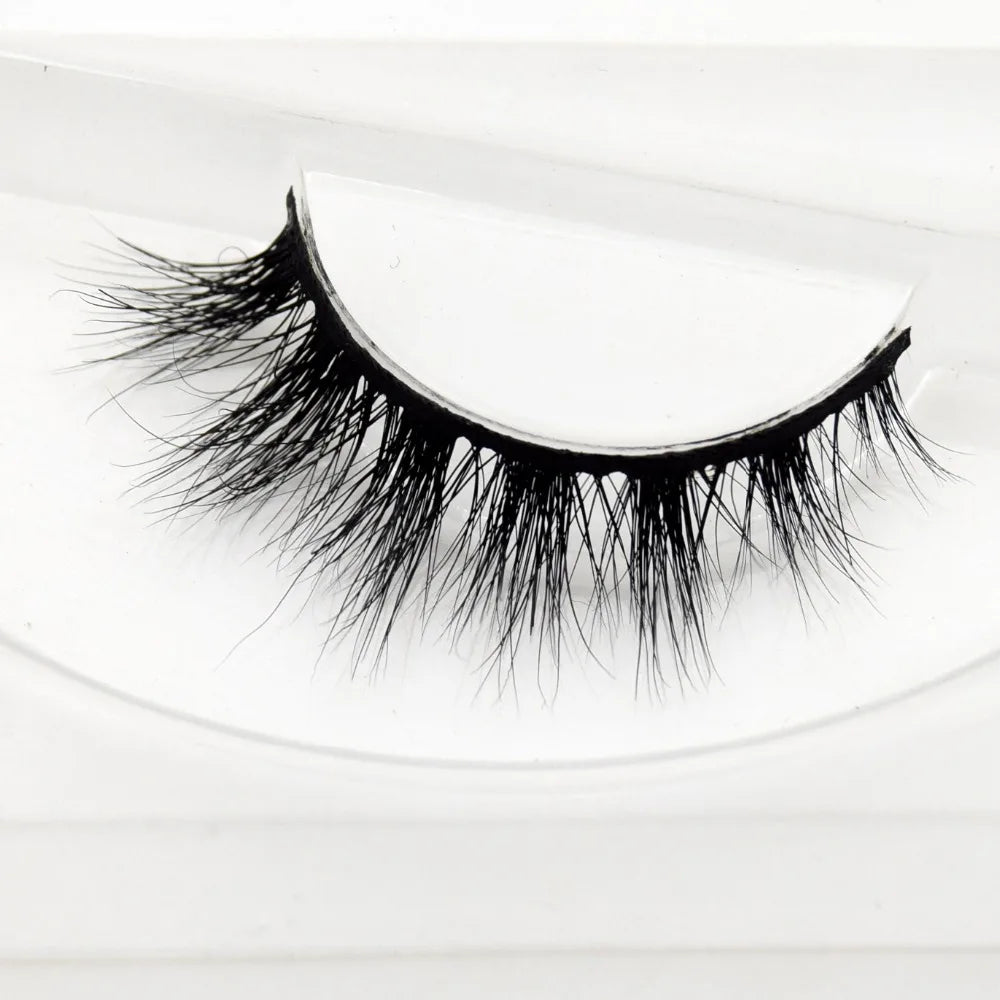 Visofree 3D Mink Eyelashes – Thick Handmade Full Strip Cruelty-Free False Lashes for Makeup M56