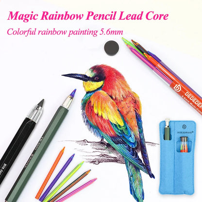 5.6mm Mechanical Pencils & Charcoal Graphite Leads – HB to 14B Soft, Medium, Hard Sketch Drawing Lead Core