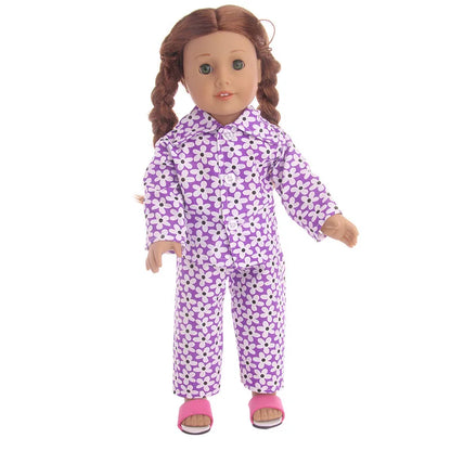 15-Style Doll Pajamas & Nightgowns – Cute Patterns for 18-Inch American & 43cm Born Dolls, Doll Accessories Toy