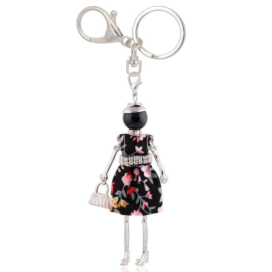 Trendy Women’s Metal Charm Keychain 2026 – Cute Statement Bag Pendant Jewelry Gift for Ladies