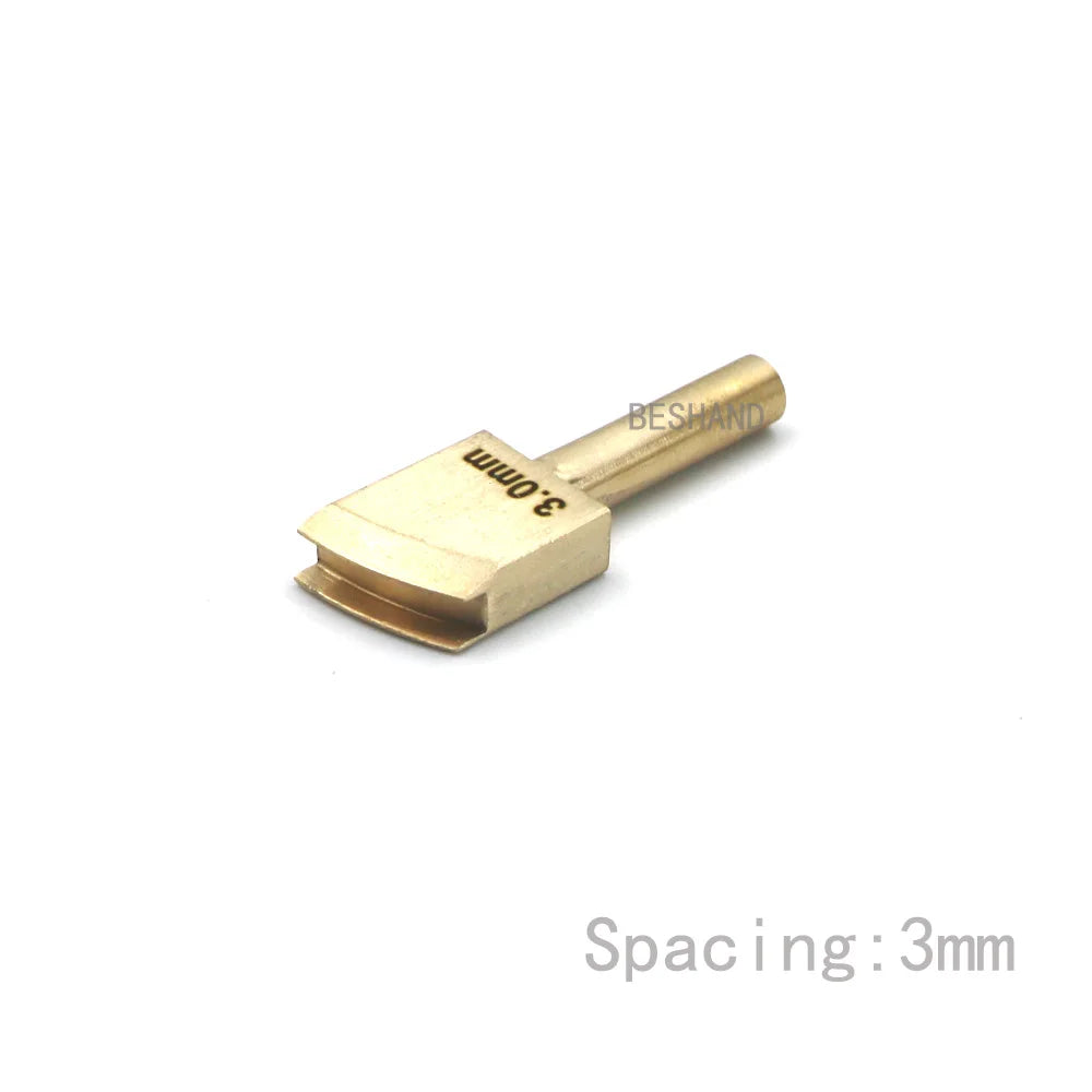Brass Leather Edge Creaser Set – Soldering Iron Tips & Edging Tools for DIY Leather Craft Polishing & Sealing