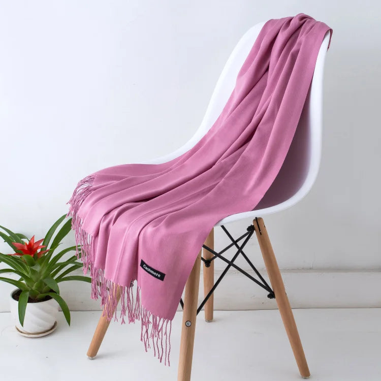 Women's Pashmina Scarf — Cashmere Feel Shawl & Wrap for Evening Dresses, Travel, Office, Winter, and Weddings