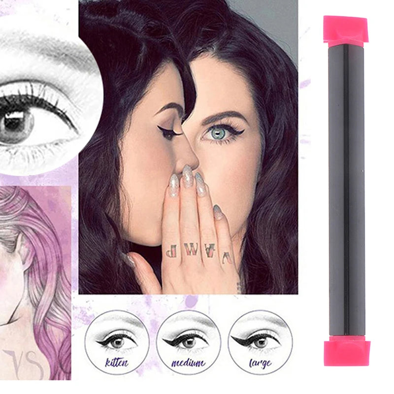 2 Size Eyeliner Stamps - Wing Style Cat Eye Makeup Brush for Women, Cosmetic Beauty Tool