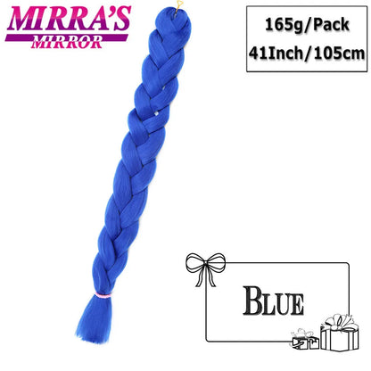 41" Jumbo Braiding Hair Extensions – Purple, Pink & Blue Ombre Synthetic Hair for Box Braids, Wholesale Support