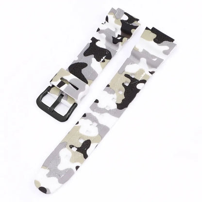 18mm Camouflage Silicone Watch Strap for Casio G-Shock AQ-S810W AE-1000W AE-1200/1300 SGW-300 W-215 F-108 - Sport Replacement Band