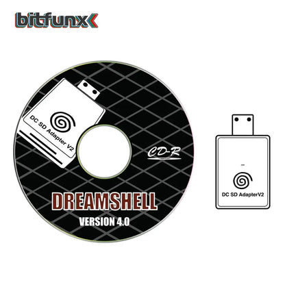 Bitfunx DC SD/TF Card Adapter Reader V2 – Compatible with SEGA Dreamcast & CD, Supports DreamShell Boot Loader