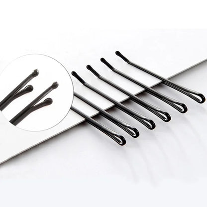 60/120pcs Black Hairpins for Women - Invisible Bobby Pins, Curly Wave Hair Clips, Bride & Lady Hairgrips