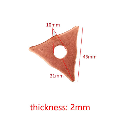 50Pcs Star & Triangle Dent Pulling Washers – Spot Welder Consumables for Automotive Panel Repair & Sheet Metal Welding Machine Accessories