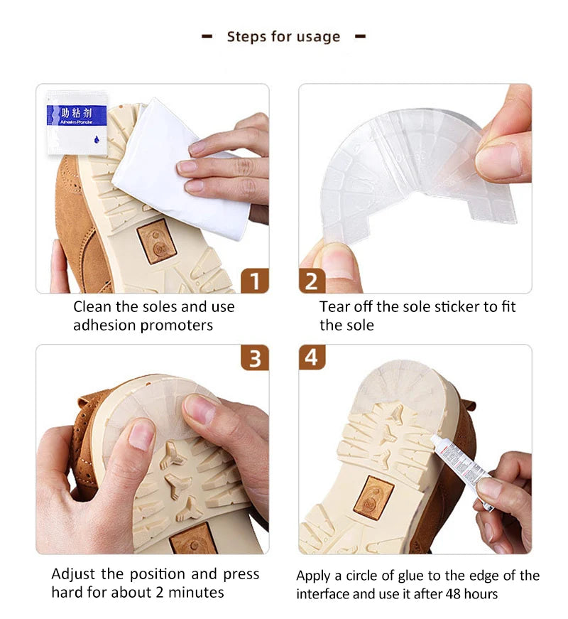 Shoe Wear-Resistant Sole Protector | Anti-Slip Self-Adhesive Rubber Stickers for Men & Women Sneakers