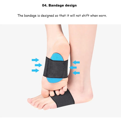 2Pcs EVA Flat Feet Arch Support Orthopedic Insoles Pads - Men Women Foot Valgus Sports Shoe Inserts