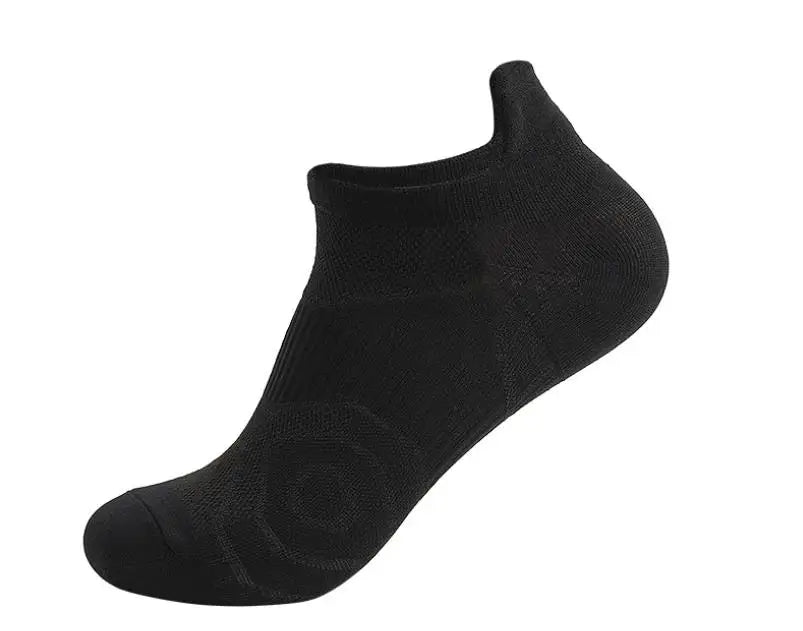 Athletic No-Show Ankle Socks — Breathable, Non-Slip Nylon Sports Socks for Basketball, Running, Biking & Football