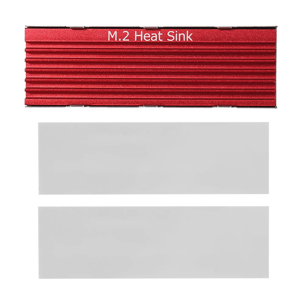 M.2 SSD HeatSink Aluminum Radiator - Thermal Cooling Pad for NVME NGFF M.2 2280 SSD, Desktop PC & PS5