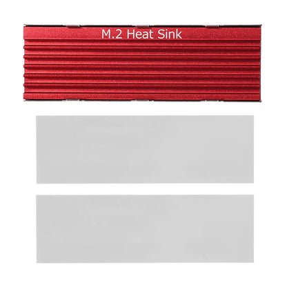 M.2 SSD HeatSink Aluminum Radiator - Thermal Cooling Pad for NVME NGFF M.2 2280 SSD, Desktop PC & PS5