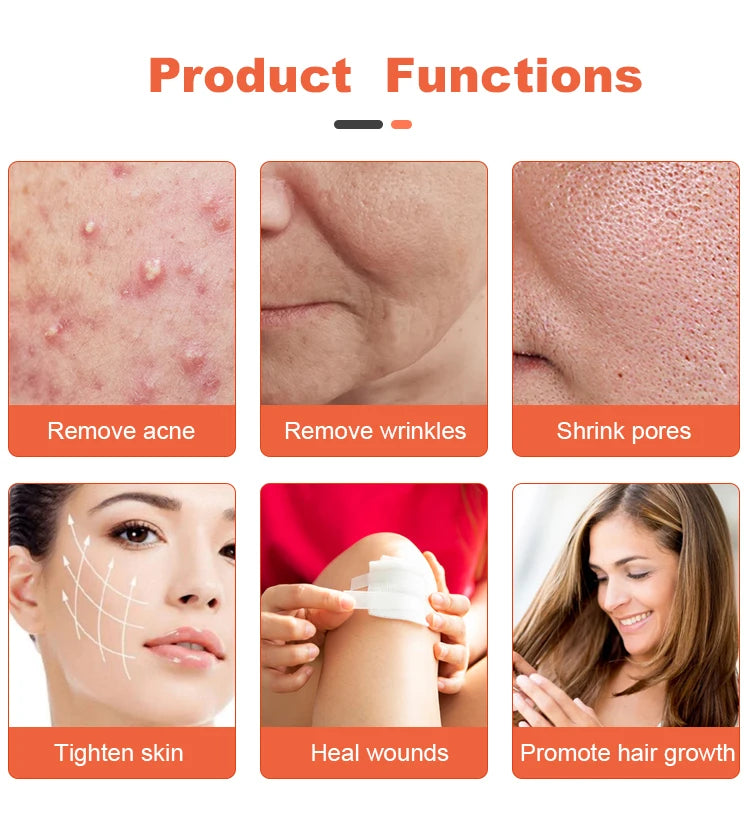 6-in-1 High Frequency Facial Machine — Touch Panel Electrotherapy Wand for Hair, Face, Acne & Skin Care Treatment