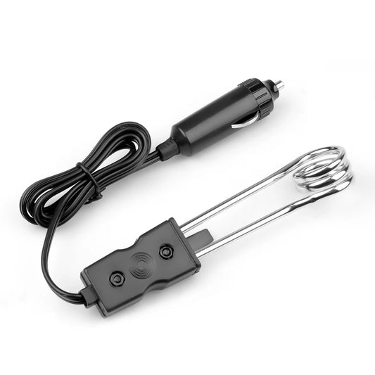 12V 24V Car Immersion Heater - Portable Auto Water Warmer for Coffee, Tea & Travel Use with Durable Safe Heating Design