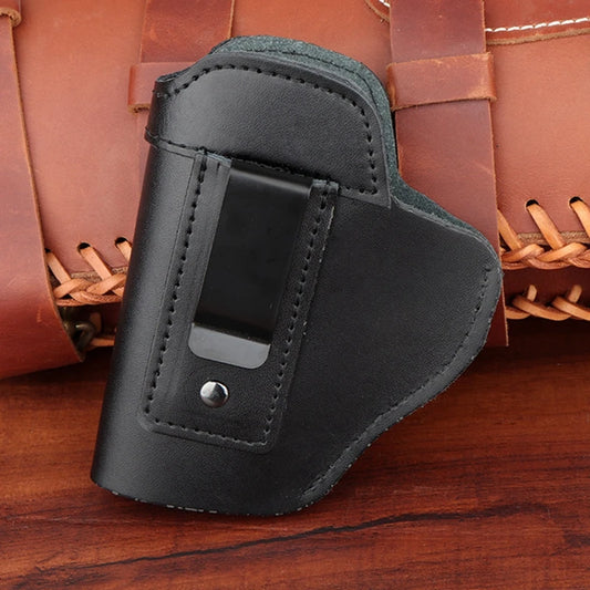 Tactical Leather Holster – IWB Concealed Carry Airsoft Gun Holster for Glock 17/19/43, Sig P365, PX4 & M9 9mm Hunting Accessory
