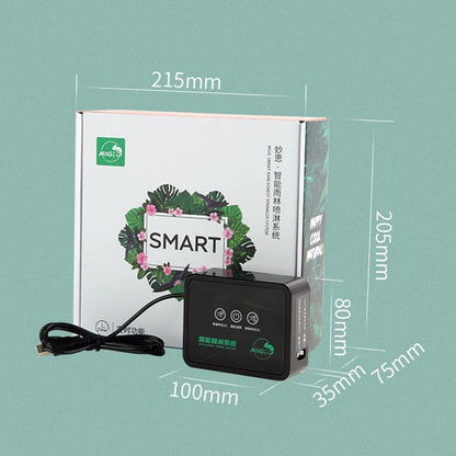 Intelligent Spray System for Reptiles – Mist Rainforest Tank Kit with Electronic Timer, Fogger & Humidifier for Terrariums