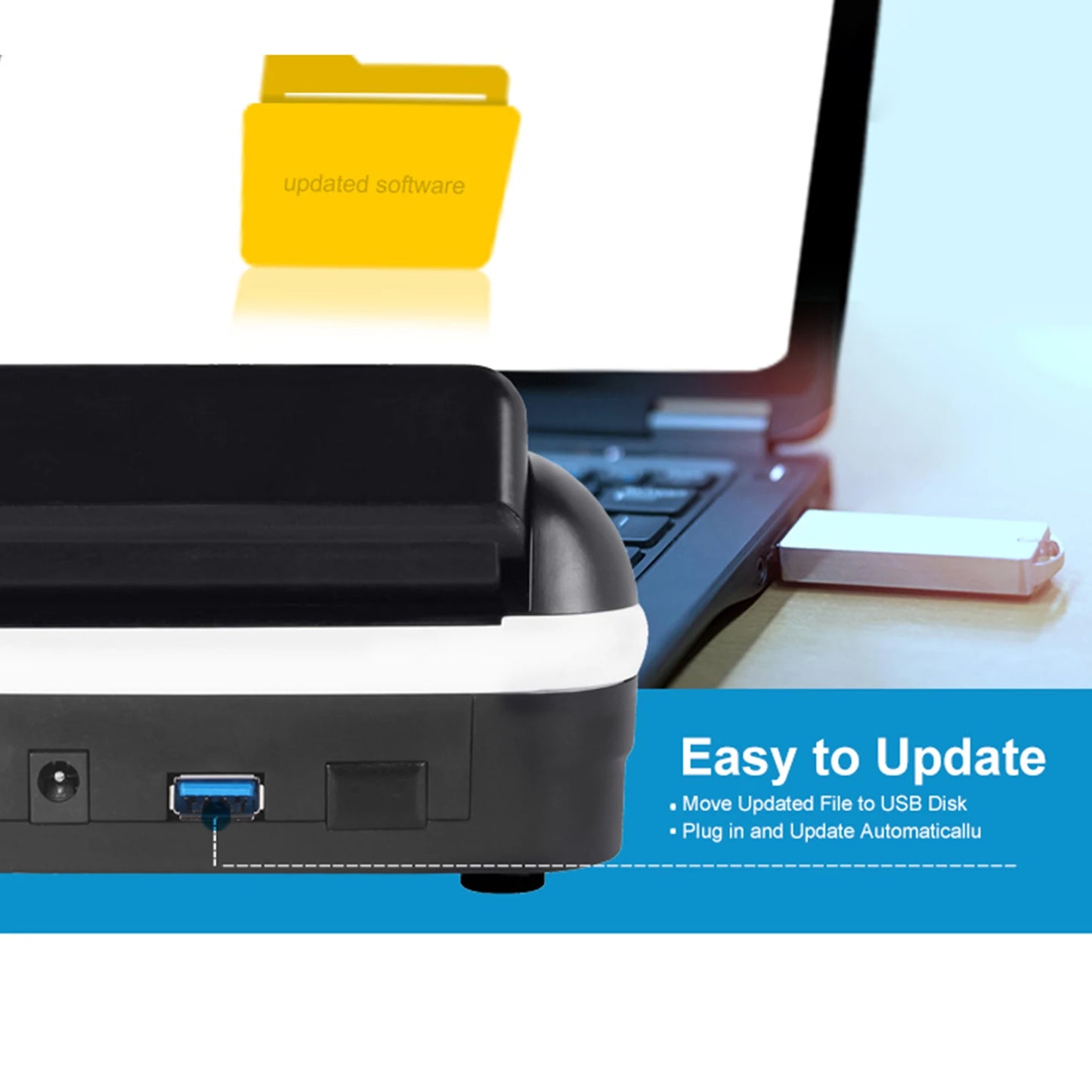 Bisofice Portable Mini Money Counter – Automatic Bill Counter with UV/MG/IR Counterfeit Detection & Paper Quality Check