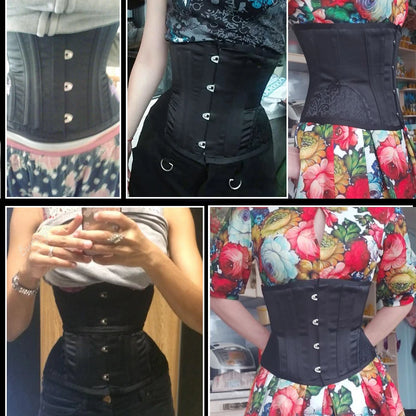 Gothic Steampunk Style: Short Torso Corset Top - Hourglass Curve Shaper with Modeling Strap, Slimming Waist Trainer for a Unique Look