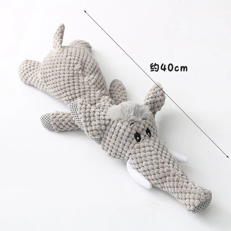 Plush Cartoon Puppy Dog Toy – Chew & Squeak Toy for Small Dogs, Teeth Grinding Pet Accessory