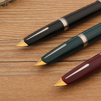 HERO 240 Stainless Steel Fountain Pen — Retro Aircraft Duckbill Nib, Ink Pen for School, Office & Student Gifts
