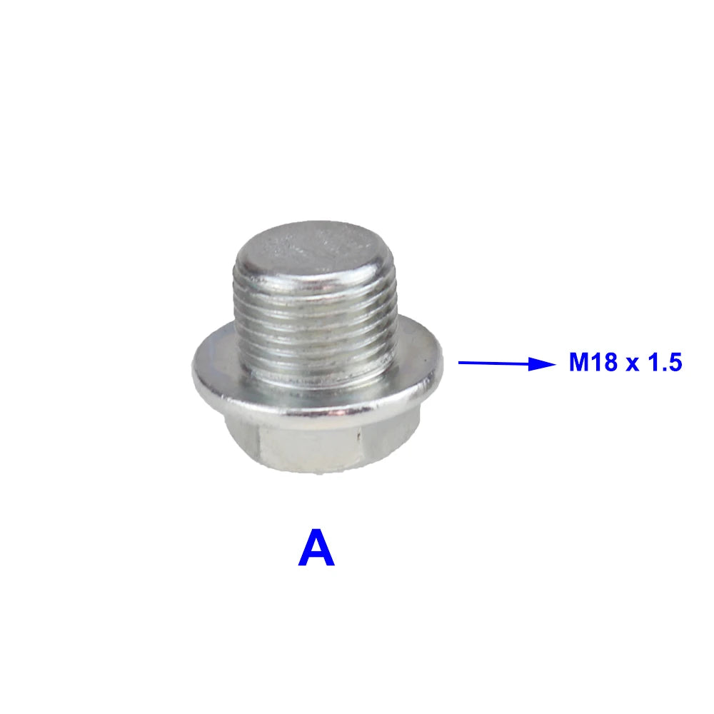 Oxygen Sensor Stainless Steel Bung Plug Nut Kit — Stepped Mounting Cap, Wideband Nut Fitting for Weld Bungs M18x1.5