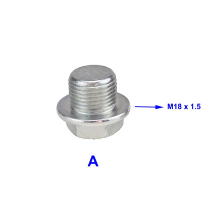 Oxygen Sensor Stainless Steel Bung Plug Nut Kit — Stepped Mounting Cap, Wideband Nut Fitting for Weld Bungs M18x1.5