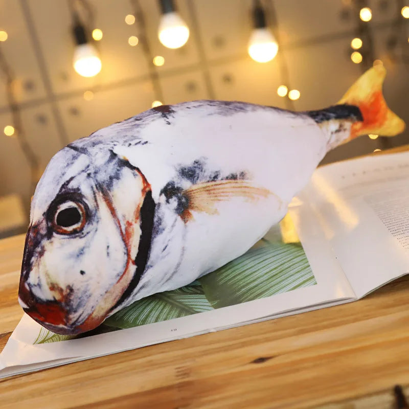 Creative Plush Fish Pillow Toy - Soft Simulation Carp Plush for Cats, Kids & Fun Gifts