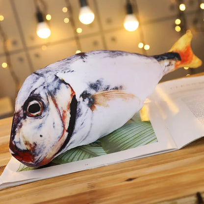 Creative Plush Fish Pillow Toy - Soft Simulation Carp Plush for Cats, Kids & Fun Gifts