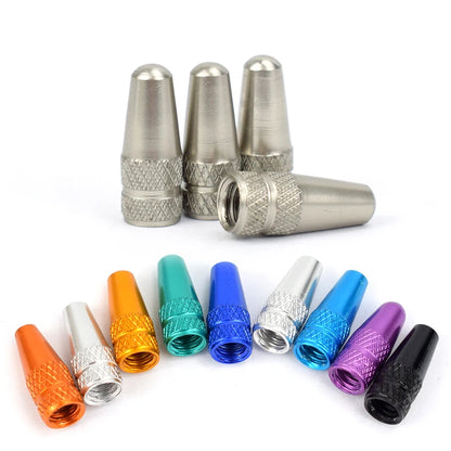 4/8PCS Aluminum Alloy Bicycle Tire Valve Caps – Dustproof Presta Valve Protectors for MTB & Road Bikes