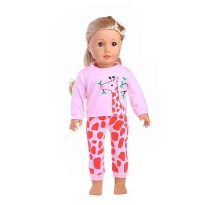 15-Style Doll Pajamas & Nightgowns – Cute Patterns for 18-Inch American & 43cm Born Dolls, Doll Accessories Toy