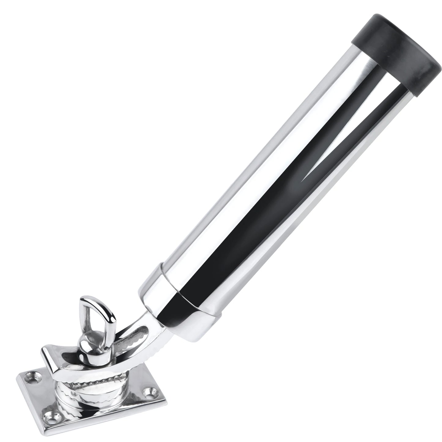 316 Stainless Steel Fishing Rod Holder - Adjustable Deck Mount Yacht Rod Pod for Boats