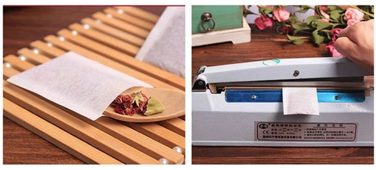 Biodegradable Tea & Coffee Filter Bags – Food-Grade, Hot-Sealed, High Permeability for Spices & Beverages