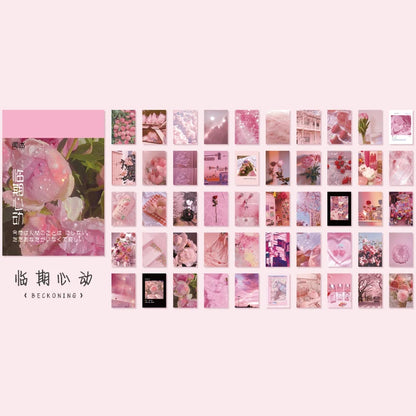 Yoofun 50 Sheets Aesthetic Sticker Book - Natural Scenery Art Painting Stickers for Scrapbooking Planner Journaling