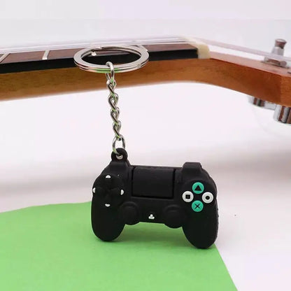 Game Controller Keychain - Cute PVC Simulation Gamepad Joystick Bag & Car Charm