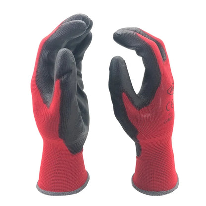 24Pcs/12Pairs Professional Protective Gloves – CE EN388 Certified Nylon Gloves for Men & Women, Construction & Garden Work