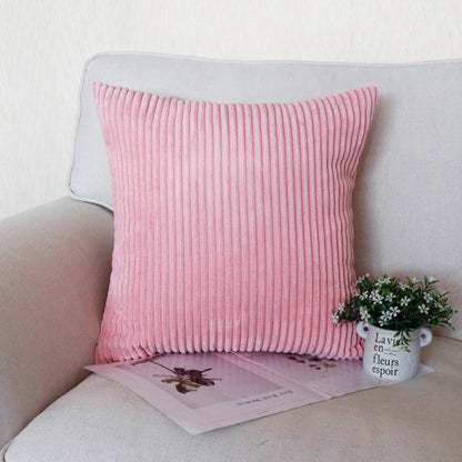 Striped Corduroy Body Pillow Cover - Plush Long Cushion Case for 50x70/50x100/50x120CM Bedding & Home Comfort