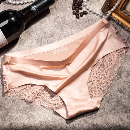 Women’s French Lace Panties - Seamless Soft Breathable Briefs for Comfortable Everyday Wear M-4XL