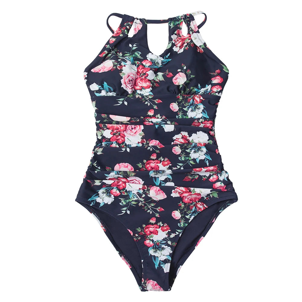 CUPSHE Lace-Up Back One-Piece Swimsuit – Sexy Cut-Out Backless Monokini Swimwear for Women, 2023 Beach & Bathing Suit