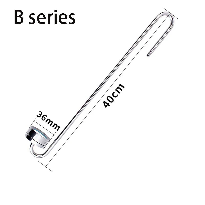 Aquarium CO2 Atomizer System - 304 Stainless Steel Carbon Dioxide Diffuser for Aquatic Plant Growth, 7CM/40CM