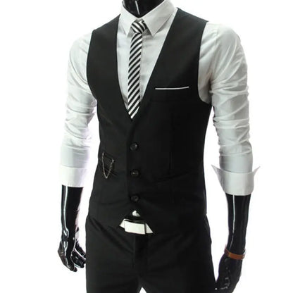 Men’s Slim Fit Vest – Sleeveless Casual & Formal Suit Waistcoat, M-7XL