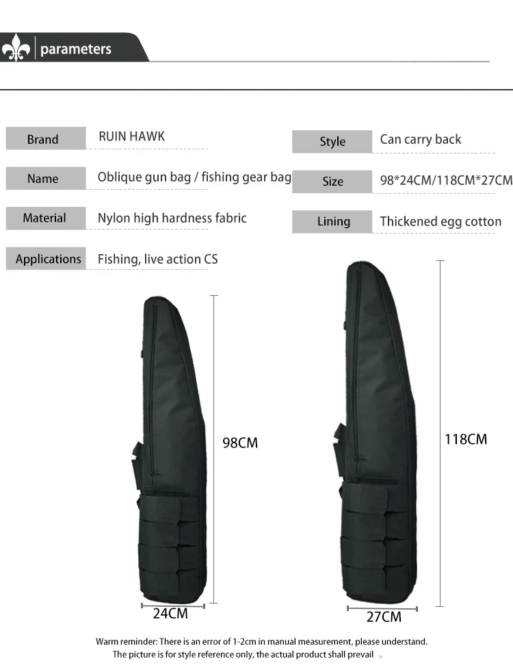 Padded Rifle Holster - Hunting Gun Shoulder Bag & Storage Case for Air Guns & Accessories