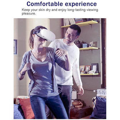 Breathable Soft Face Mask Replacement for Oculus Quest 2 — 3-in-1 Facial Interface Bracket Foam Pad Accessory