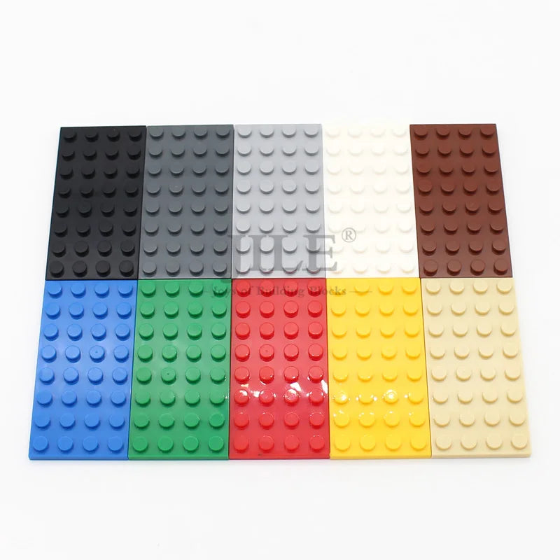 15pcs MOC 3035 Small Base Plates - 4x8 DIY Creative Building Blocks Bricks Compatible Kids Assembly Toys