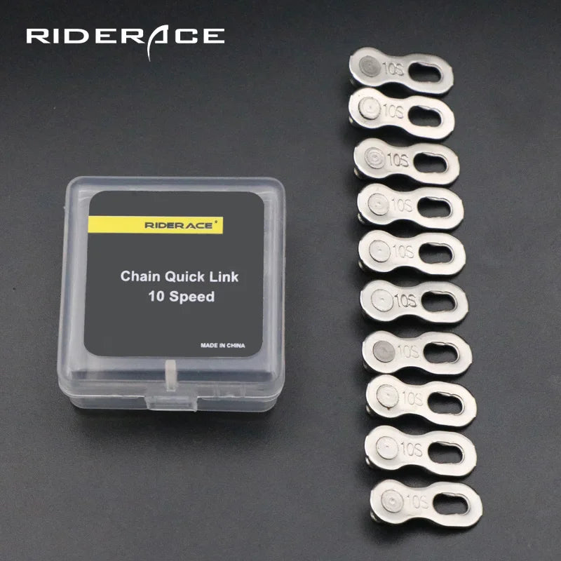 5 Pair Bicycle Chain Link Connectors — Quick Release Master Links for 6–12 Speed MTB Bikes